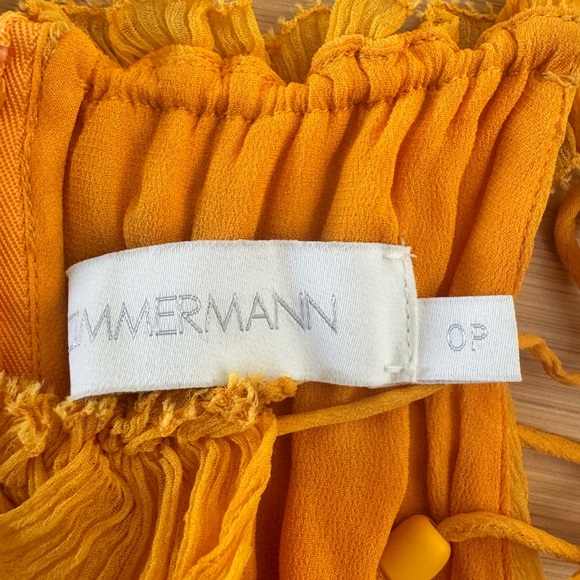 Zimmermann Mae Ruffled Tiered Silk Crepon Midi Dress - Picture 10 of 12